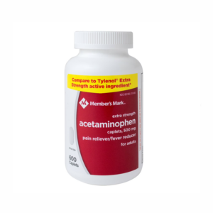 1Member’s Mark Extra Strength Acetaminophen Caplets, 500 mg, 600 ct