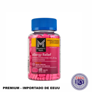 Member’s Mark Allergy Relief Tablets, 25 mg Diphenhydramine HCL, 600 ct